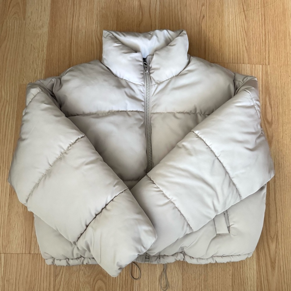Beige Puffer Jacket